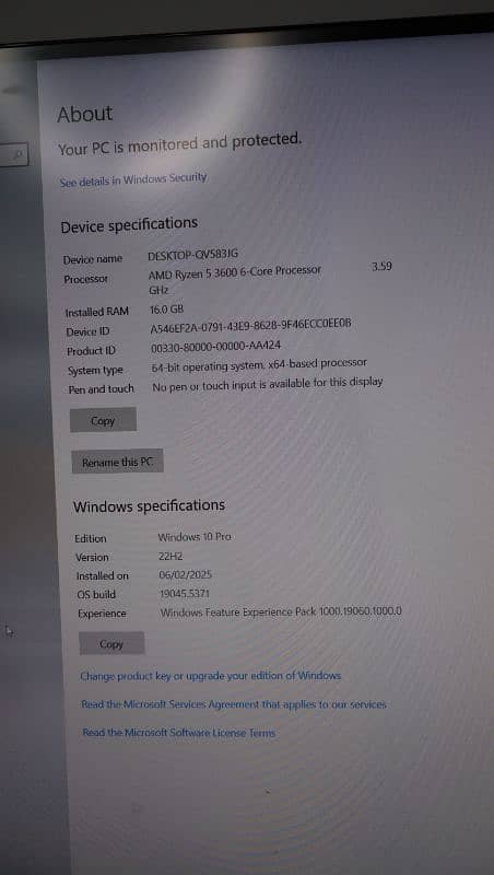 GAMING PC RTX 3060 RYZEN 5 16 GB RAM 256 GB SSD 2TB HDD 6