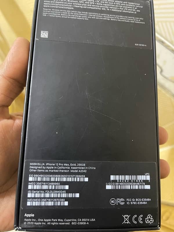 12 promax 256gb physical +esim both pta proved 7