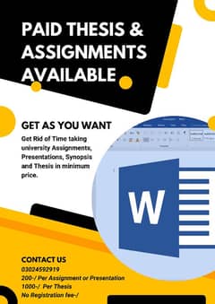 Thesis and Assignment writing service