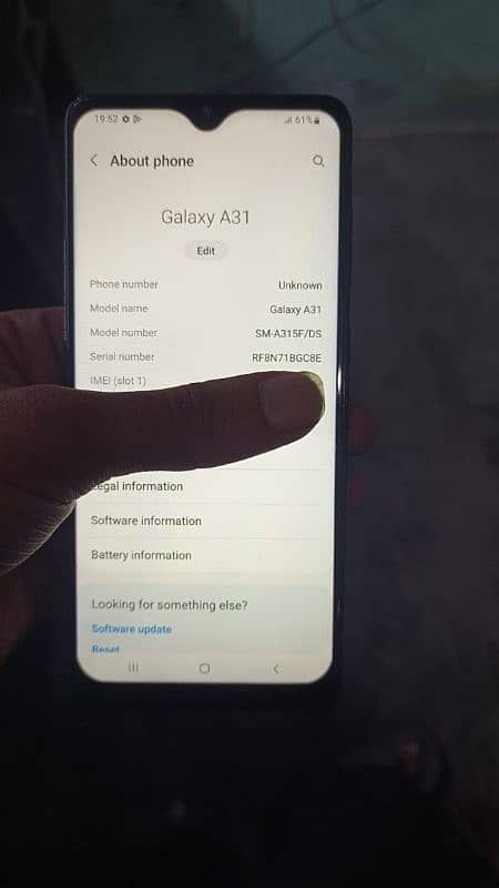 Samsung a31 official PTA 4gb 128gb 03051401765 3