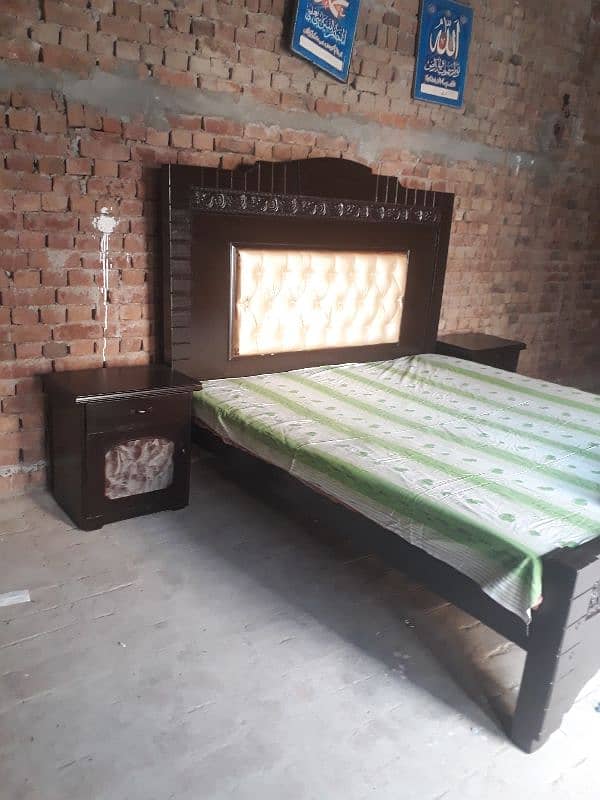 wooden bed at cheap price 2