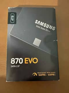 Brand New 4TB SSD Samsung 990 Pro PCI 4.0 NVMe M. 2 & 870 EVO 2.5"