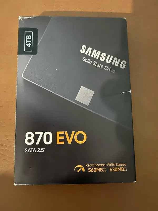 Brand New 4TB SSD Samsung 990 Pro PCI 4.0 NVMe M. 2 & 870 EVO 2.5" 0