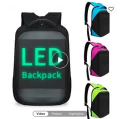 New Fashion Trending Led display School Bags