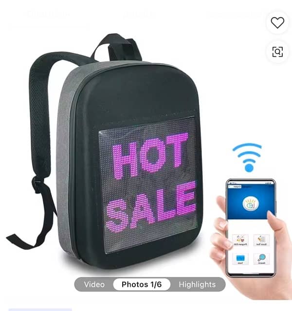 New Fashion Trending Led display School Bags 1