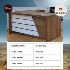 Premium Wooden Office Table – Elegant Design & Durable Build