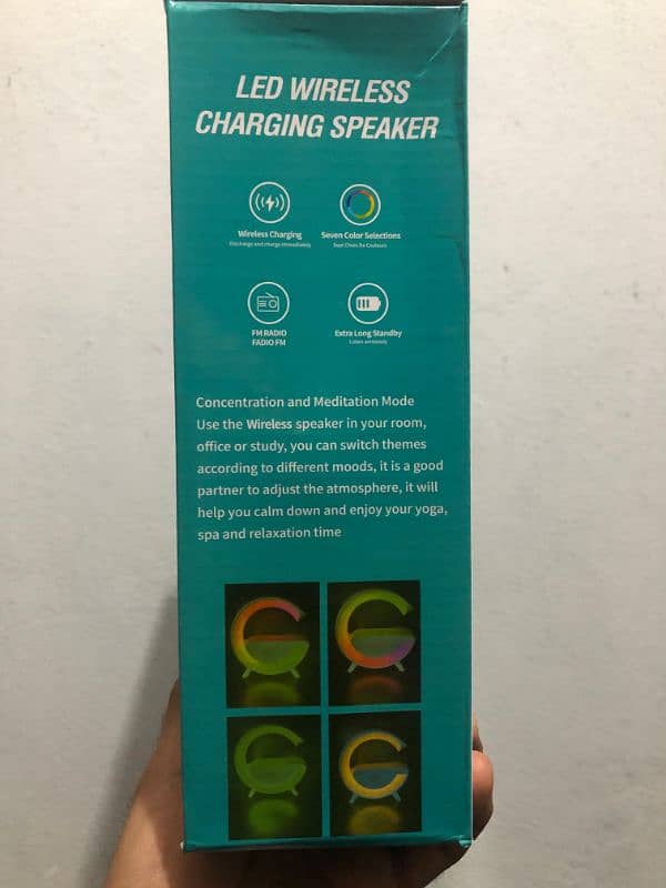 Led wireless charging speakers - Radio FM - BT 2301 2