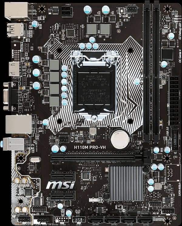 Msi h110m pro Motherboard 0