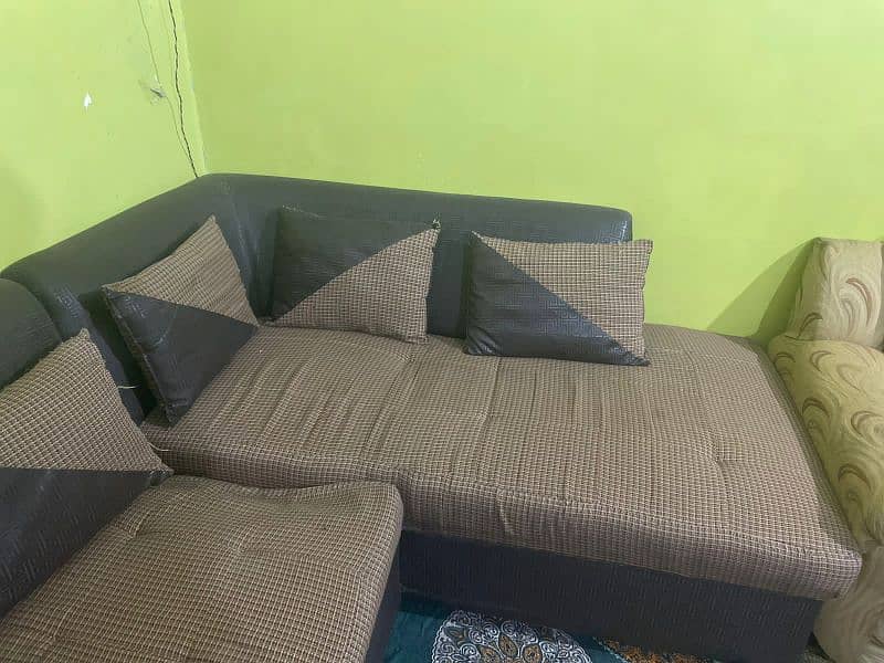 L Shaped 5 Seater Sofa and 2 Seater Sofa for sale 2