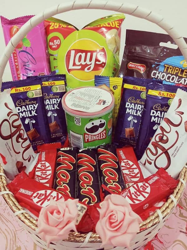 Valentine Day Gift, Basket, Beautiful Gift, Chocolate 03269413521 1