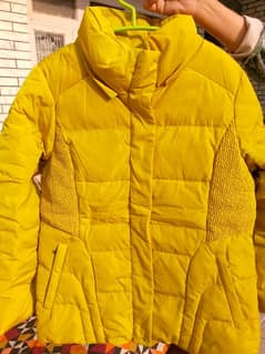 Bright Puffer Jacket with fur lined hoodie