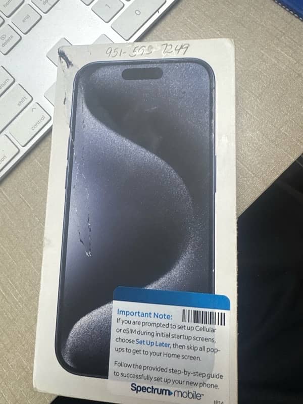 Iphone 15 Pro jv Blue titanium 128gb 10/10 6