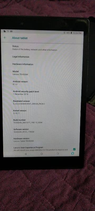 Lenovo tablet 32 gb 2ram 1