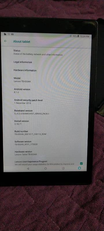 Lenovo tablet 32 gb 2ram 4