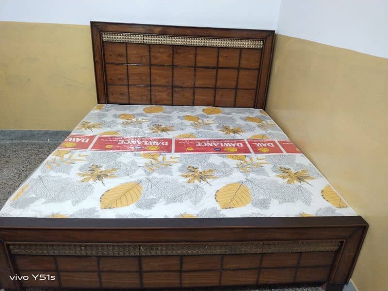 King size bed with mattress 1