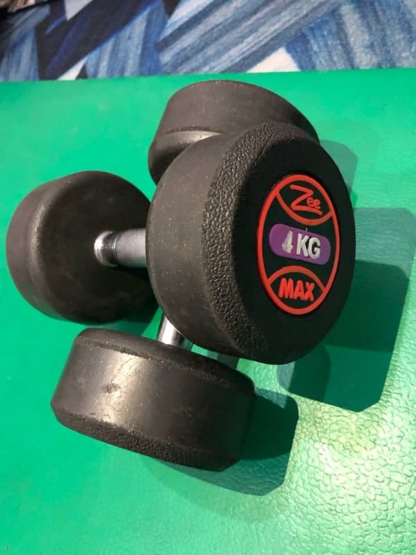 4 kg pair of dumbbells 2