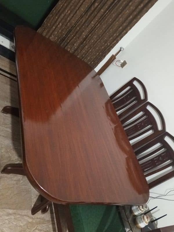 6 chairs Dining Table Talli Wood 2