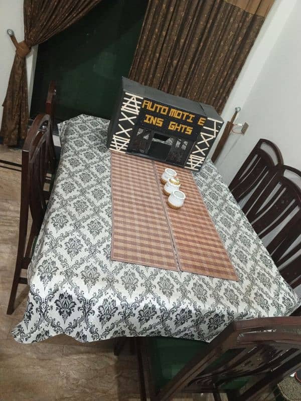 6 chairs Dining Table Talli Wood 3