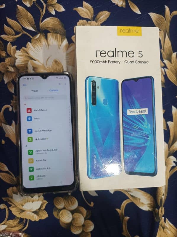 Realme 5 with Box 4/64 no any fualt 03172914918 1