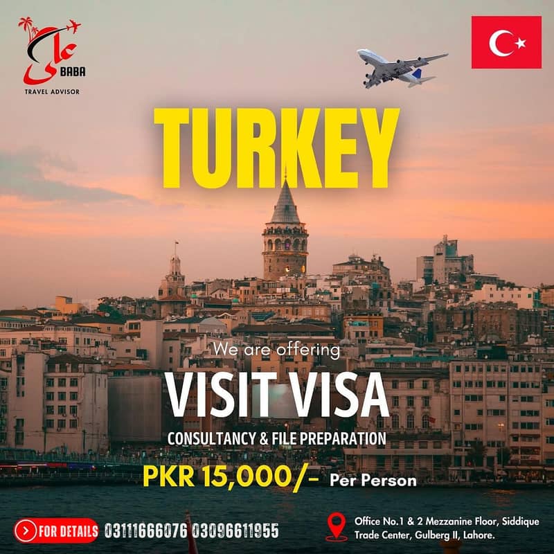 Visit visa for Turkey – Expert Consultancy and visa filling 0