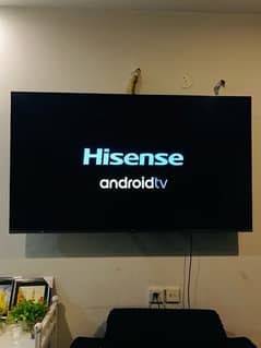 Hisense 4k  65 inch led android  urgent  sale dualspeaker  6 munth use