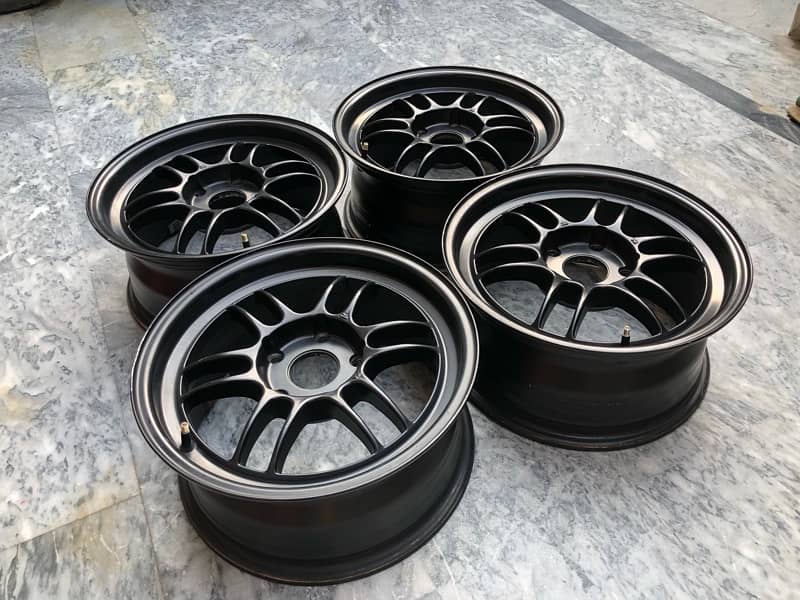 ENKEI RPF1 15 inch 5 nut 114 pcd rims 0