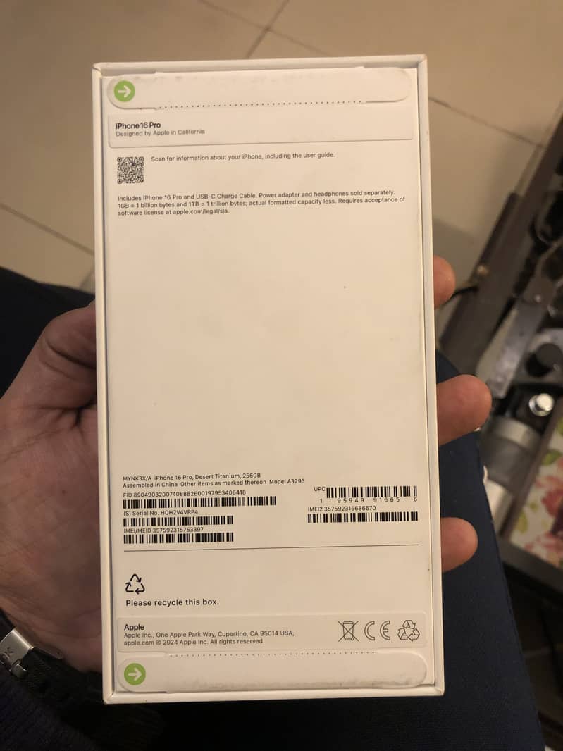 Apple iPhone 16 Pro 256GB PTA Approved 1