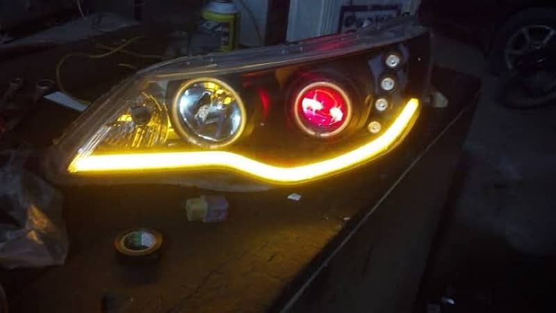 Custom headlight & backlight for any car 1