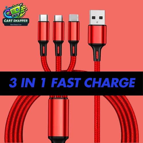 3 in 1 Super Fast Charging Cable 120 Watt 3