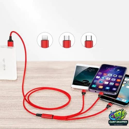 3 in 1 Super Fast Charging Cable 120 Watt 4