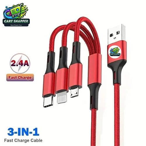 3 in 1 Super Fast Charging Cable 120 Watt 6