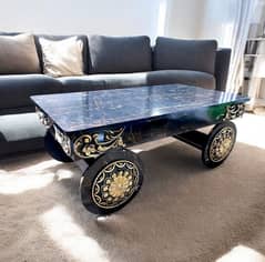 Modern Coffee Table, New arrival, Living Room , Wheel design. stylish,