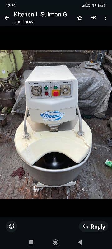 60 kg capacity dough spiral mixer machine imported Germany 3 phase v 12