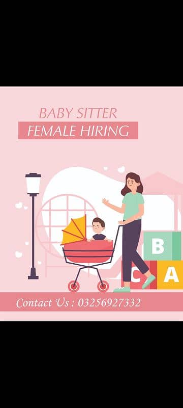 BABY CARE FEMALE HIRING FOR MY ONE KID 1