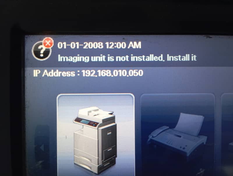 Photocopy machine Samsung with fault 8
