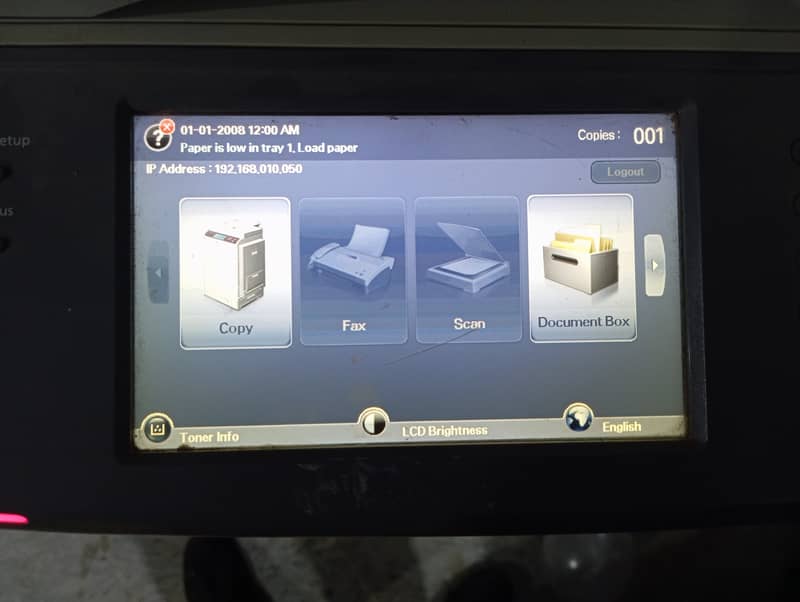 Photocopy machine Samsung with fault 9