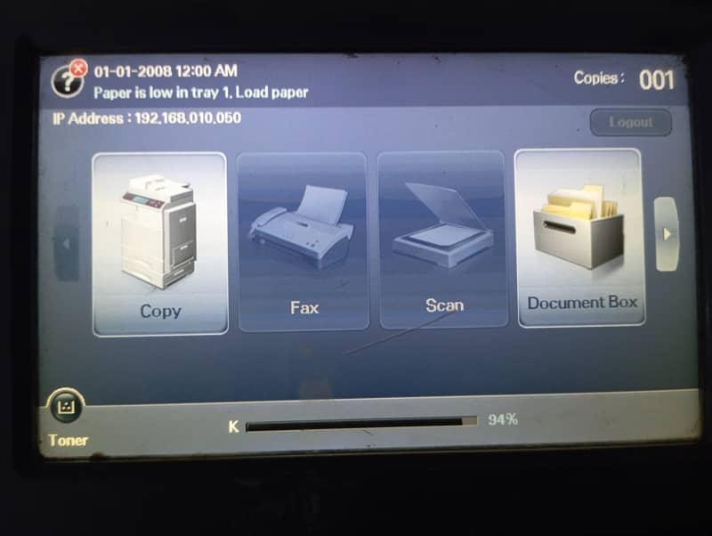 Photocopy machine Samsung with fault 11