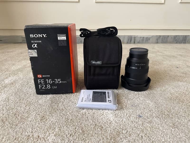 (Mint) Sony FE 16-35mm GM f 2.8 2