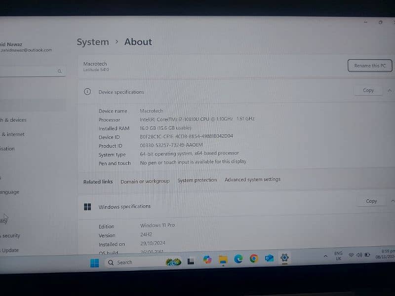 Dell Latitude 5410 Core i7 10th Gen with 6 Cores and 12 MB cache 2