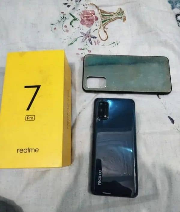 Realme 7Pro With Box Official PTA Approved 8/128 GB condition 10/9 3