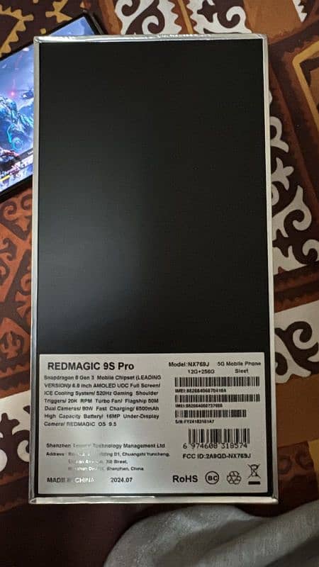 Redmagic 9s Pro 12/256 brand new complete Box 6