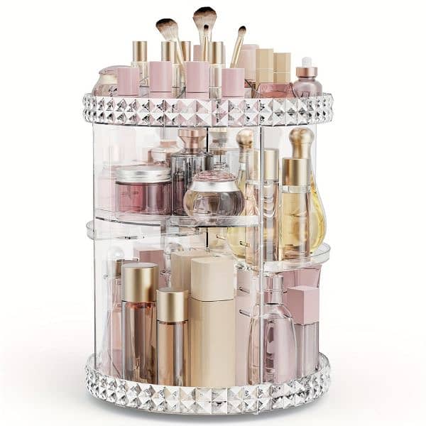 360-Degree Rotating Makeup Organizer free delivery cash on delivery 0