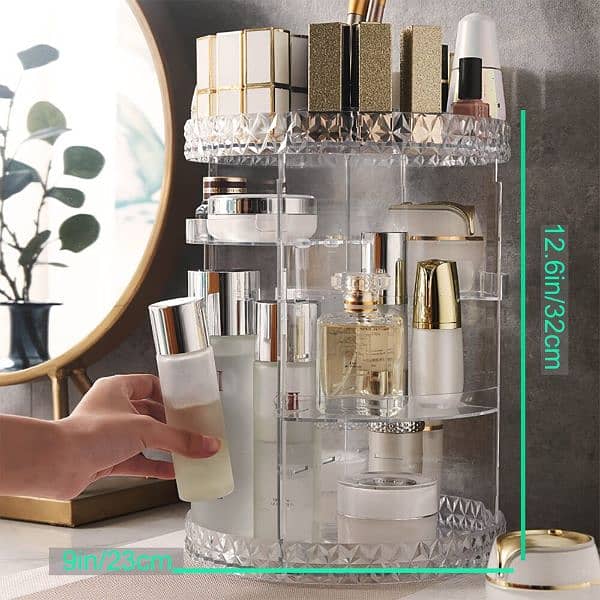 360-Degree Rotating Makeup Organizer free delivery cash on delivery 1