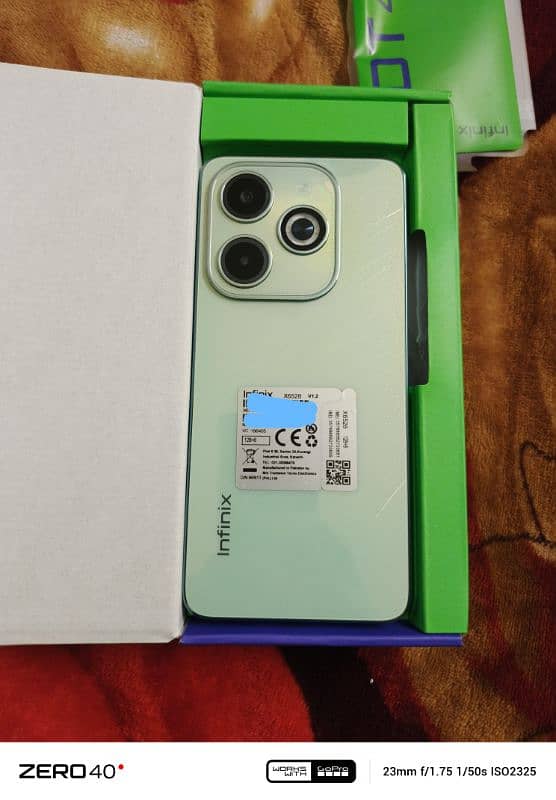 infinix hot 40i 9 months warranty complete box 0