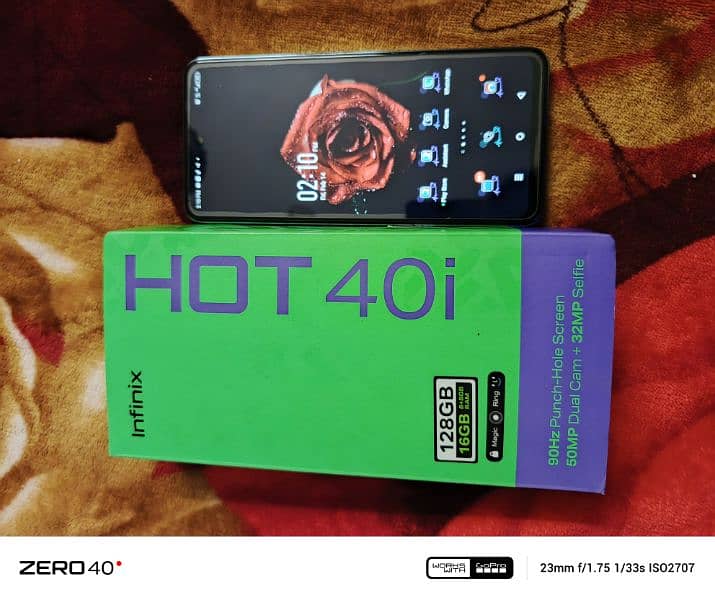 infinix hot 40i 9 months warranty complete box 2