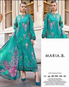 Maria B Pure Lawn Embroidered Summer Arrival 3 Pc Unstitched Suit