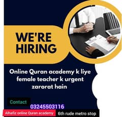 female Quran teacher