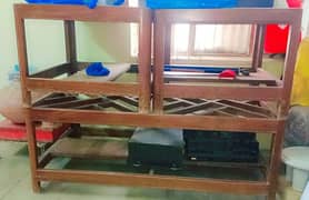 3 Wooden Tables For Sale 2 Small 1 Large (one piece bhi la sakhta han)