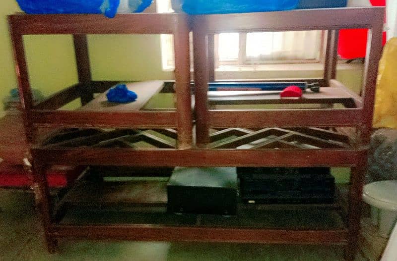 3 Wooden Tables For Sale 2 Small 1 Large (one piece bhi la sakhta han) 1