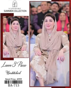 Embroidery Suit / 3 pcs suit / Ladies Lawn Eid Collection 2025 / 3 pcs